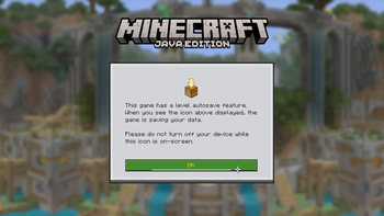 Autosave Warning