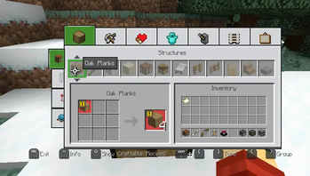 Crafting Screen (SD Mode)