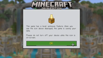 Autosave Warning (SD Mode)