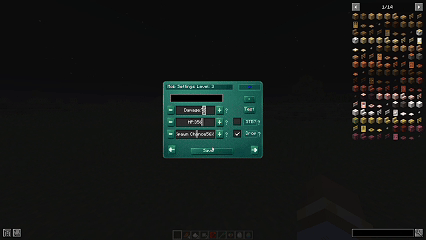Mob Enhancement Settings Menu