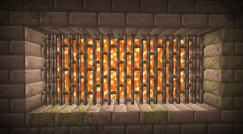 Lava window made of Bars