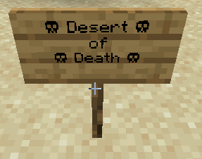 On sign