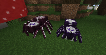 Bone Spiders in Dark Oak Forests
