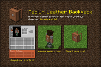 Medium Leather Backpack