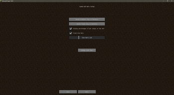 Config screen