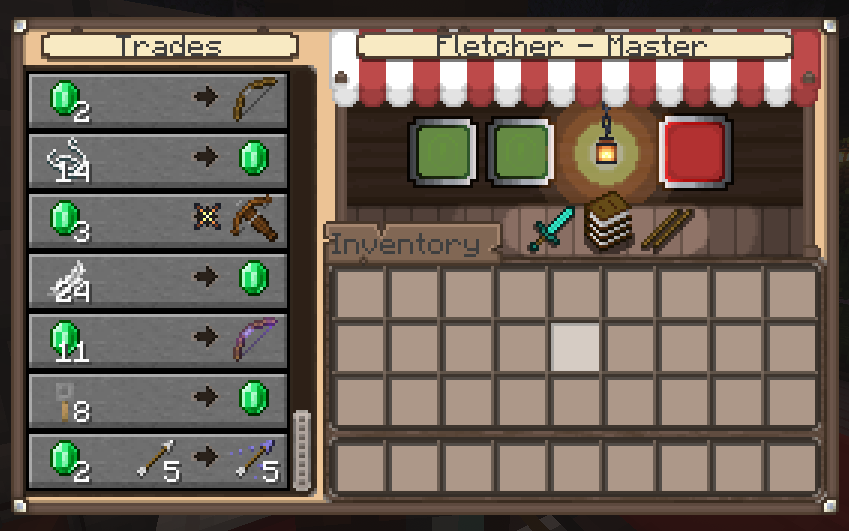Villager GUI max level