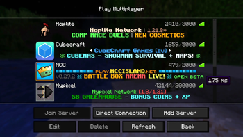 Server list