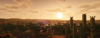 Eruption in the distant horizon
