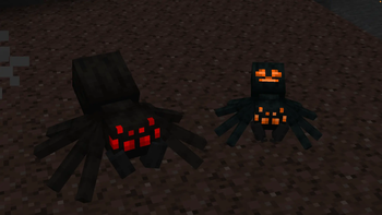 Glowy Spiders
