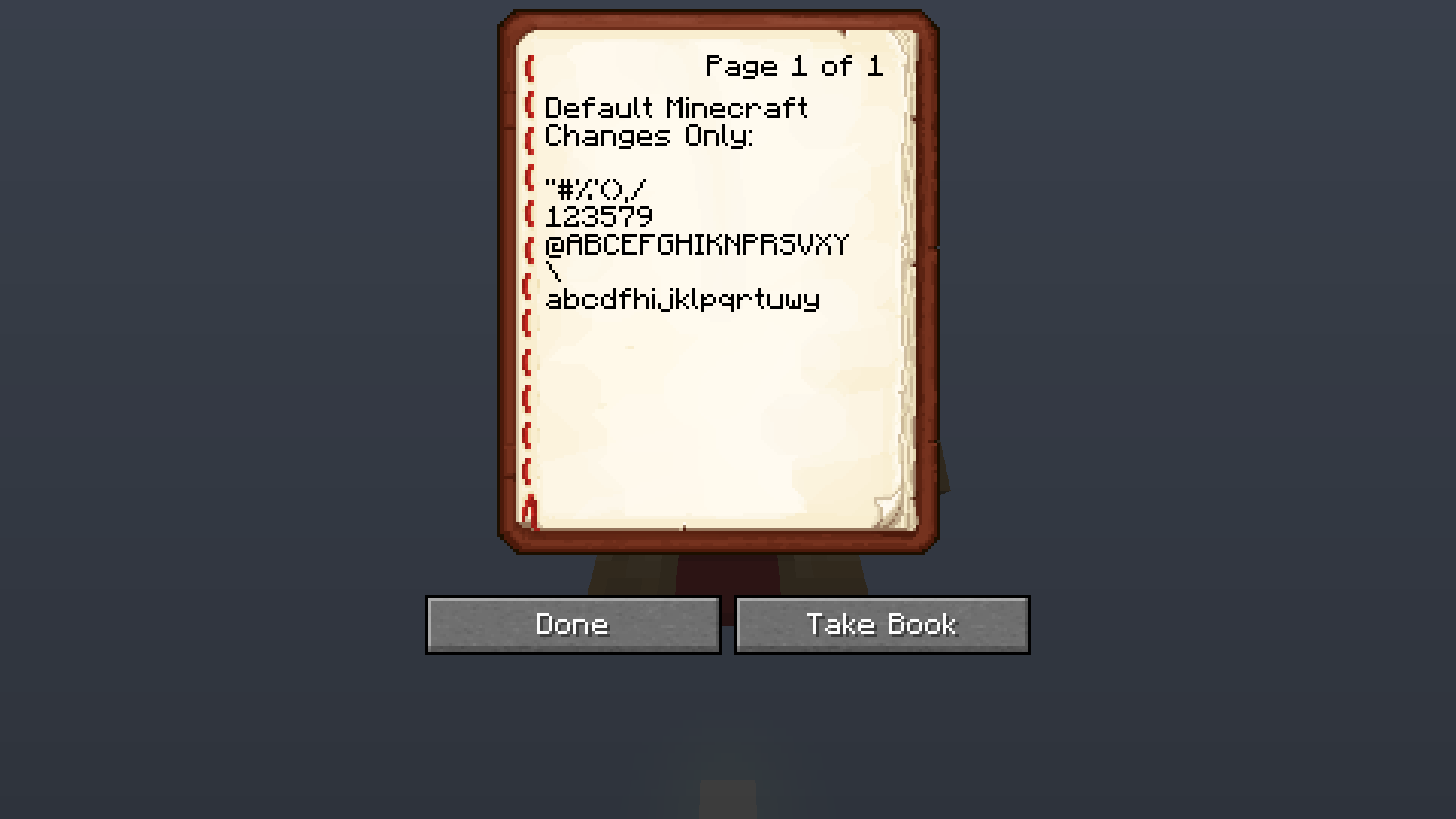 Default Font Changes Only v1.0