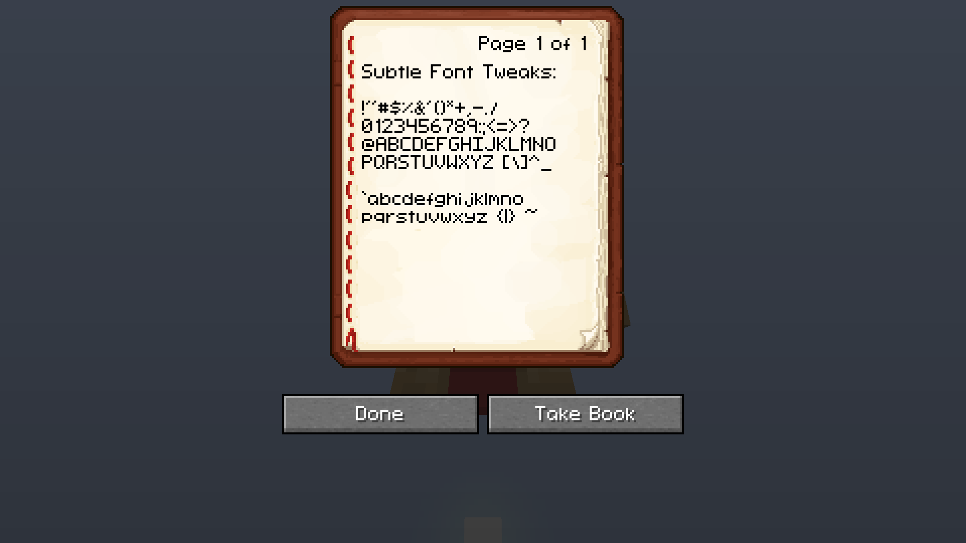 Subtle Font Tweaks v1.0