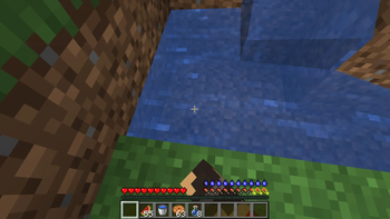 or directly on water source