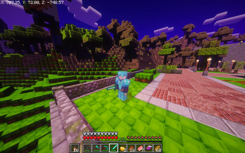 Sonic.exe Green Hills and Slenderman Forest at the edge of town