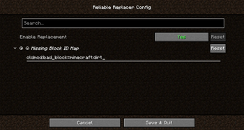 Config Screen