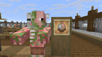 Zombie Pigman and its egg