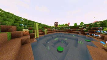 Pond and Outpost with Glacier Shaders