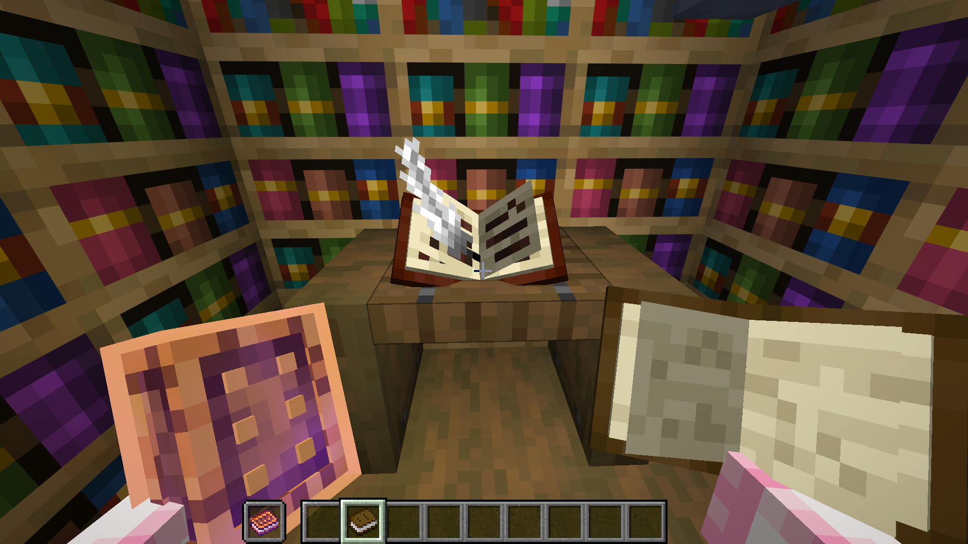 show case of better, fresher 3D books after adding my resource pack