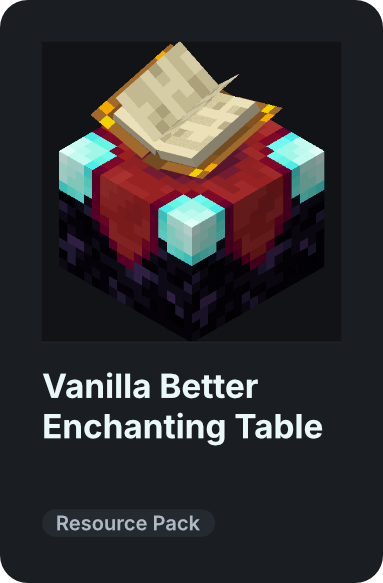 Vanilla Better Enchanting Table