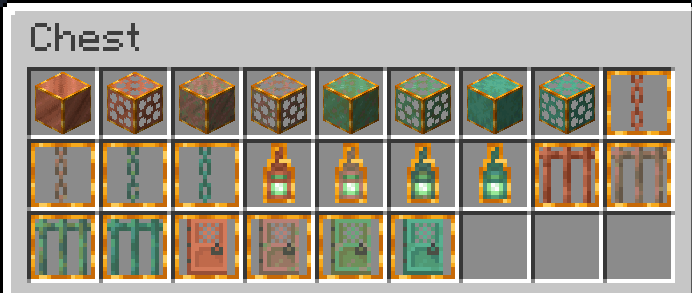 Some waxed blocks
