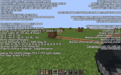 A minecart doing a 5-block jump