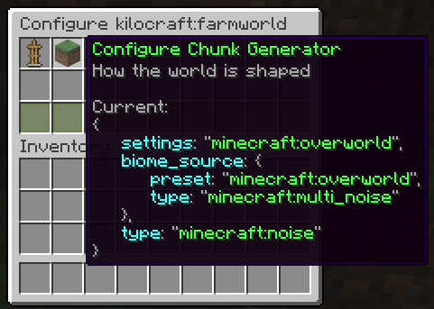 Configuration gui