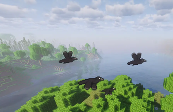 Crows Flying