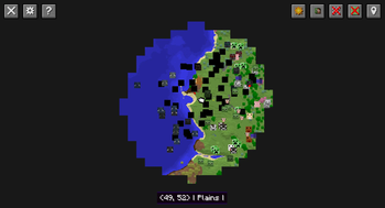 Fullscreen world atlas