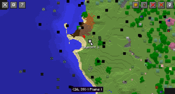 Waypoints on fullscreen map