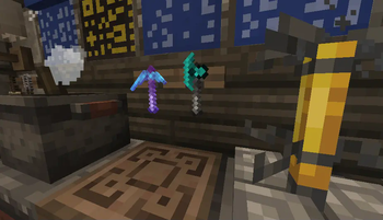 Diamond pickaxe and axe