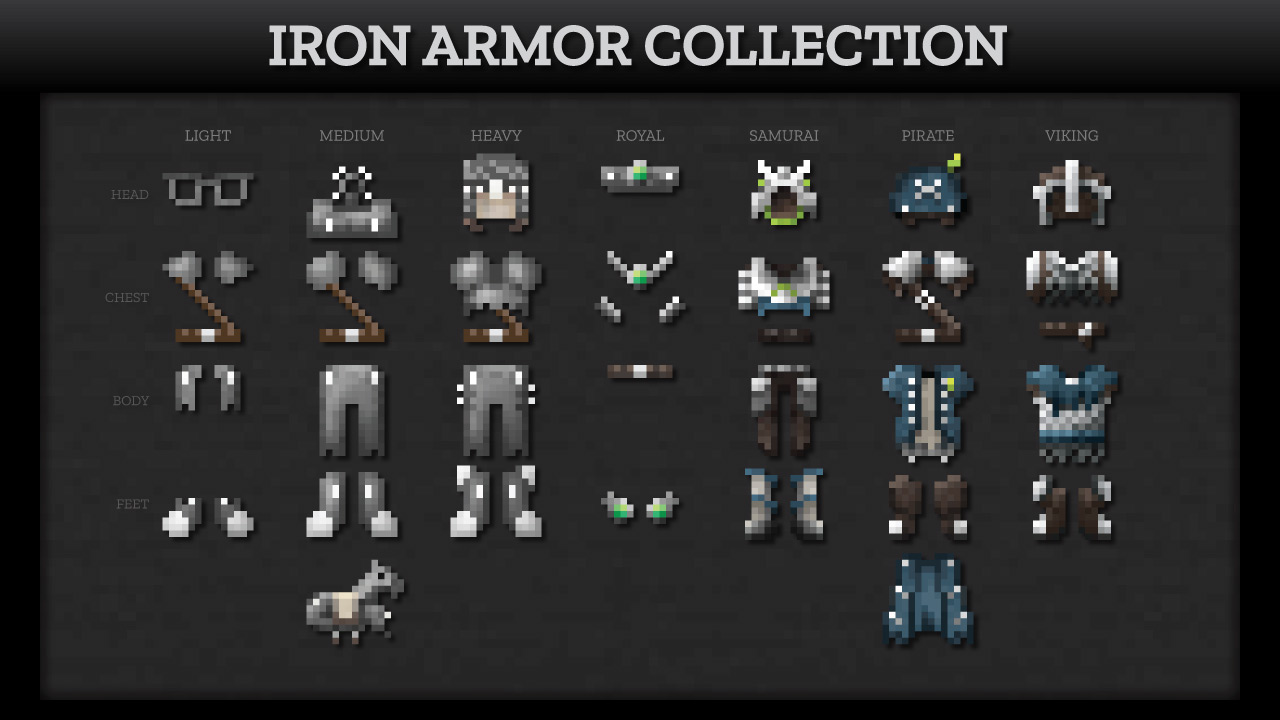 Grimdark Battlepack Variant Armor Item Textures Armor Icons for the Grimdark Battlepack by Kalam0n