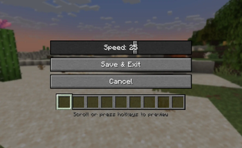config screen