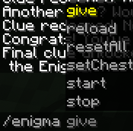All enigma commands