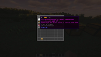 Clue in a chest