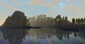 Volcanic Island with custom rock type.
