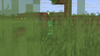 Transparent grass