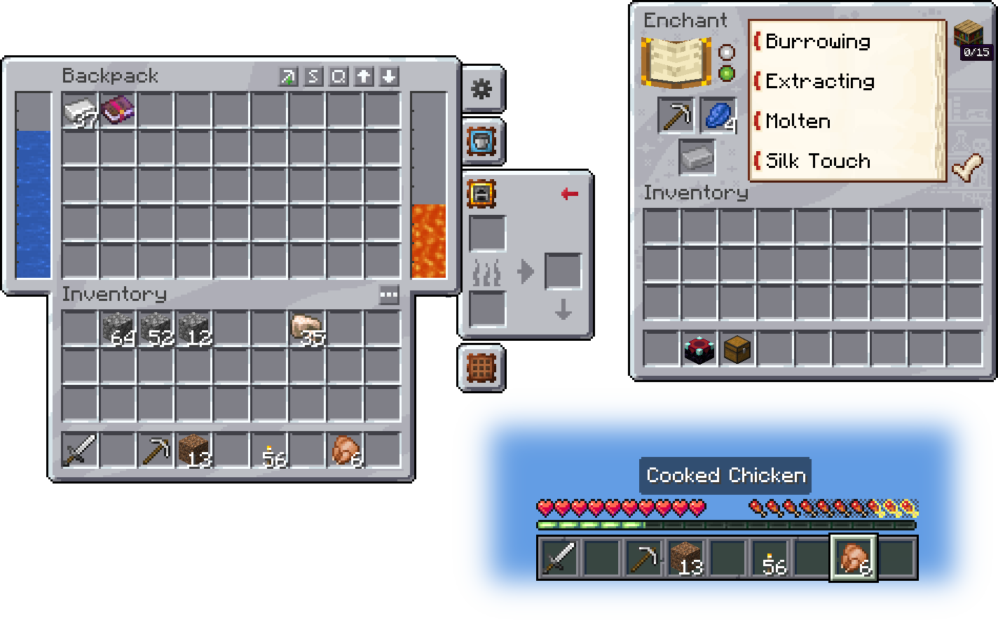 Support for Traveller's Backpacks, Enchancement and Appleskin