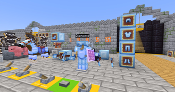 icy blue armor and tools
