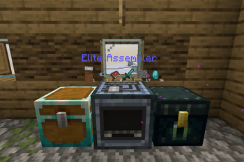 Modded block holographic view