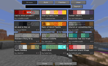 Browse Block Palettes