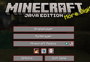 Red menu buttons