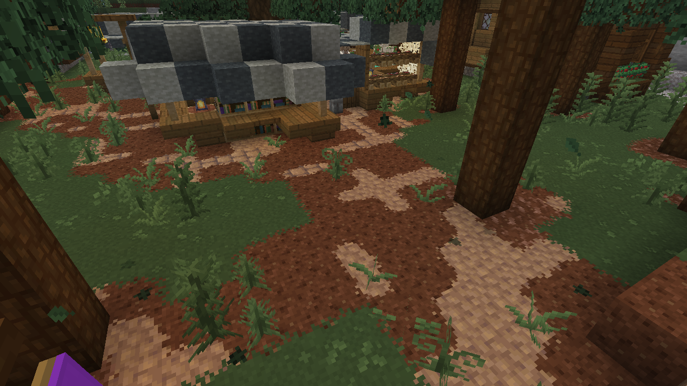Outside image of path blocks