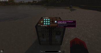 crafting a compact block of diamond