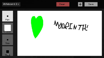 Whiteboard screen