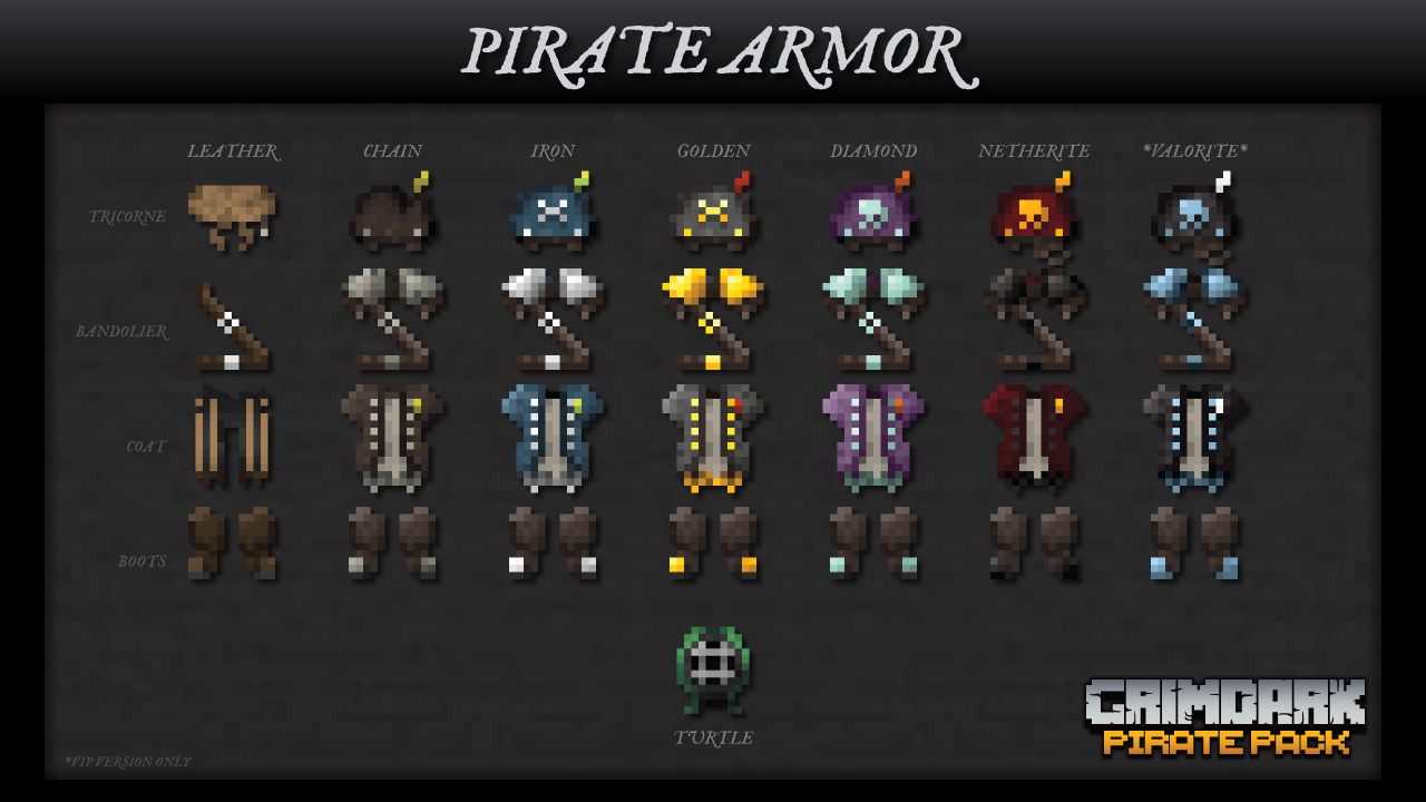 Grimdark Pirate Armor Item Textures Armor Icons for the Grimdark Pirate Pack by Kalam0n