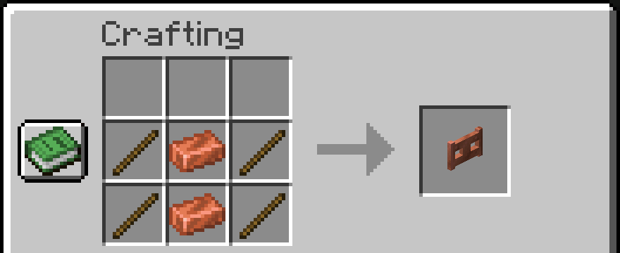 Copper Fence Gate crafting (pre-1.21.9)