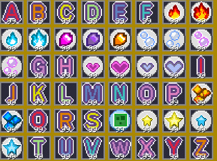A bunch of stickers