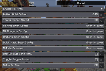 Config Screen 1