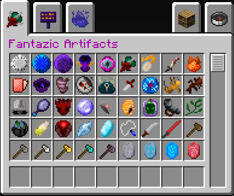 "Fantazic Artifacts"